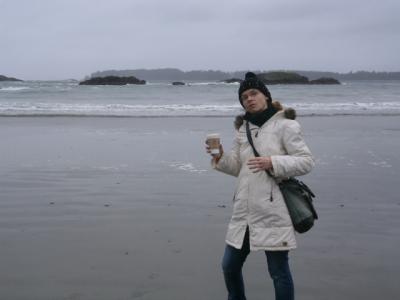 Coffee to swim in Tofino