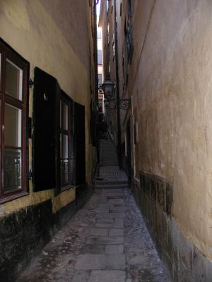 die schmalste Gasse der Altstadt, 90cm breit