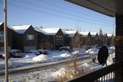 Blick vom Balkon