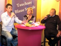 Roman Knoblauch, Astrid Höschel-Bellmann und Dieter Bellmann zur Blauen Stunde