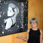 Steph Boelcke zeigt ihre erste Ausstellung im Tauchaer Café Esprit.