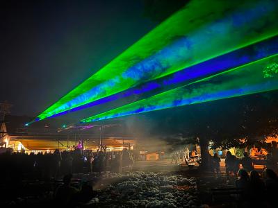 Lasershow, Foto: Claudia Sehlert
