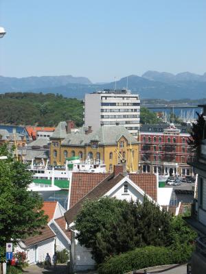 Blick von der Altstadt auf Stavanger