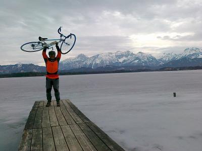 The frozen Hopfensee