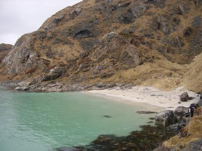 Strand auf Sommerøy bei Tromsø