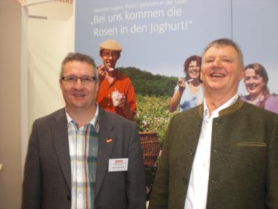 Betriebsleiter G. Steinkorb und Vorstand Demeter Betriebsleiter G. Steinkorb und Vorstand Demeter