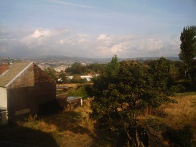 Das ist die Aussicht aus meinem Zimmer auf Sheffield.