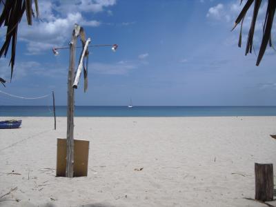 Ausblick von unseren Strandhuetten