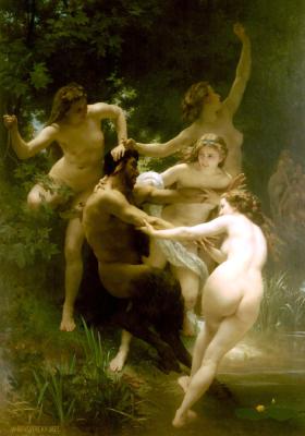 william bouguereau - Nymphes_et_satyre