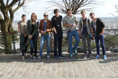 Gruppenbilder auf dem Mont Martre!