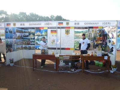 Deutscher Stand am internationalen Kulturfestival