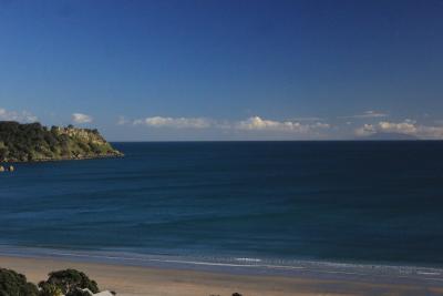 Aussicht von unserem Hostel, Kina Backpackers.