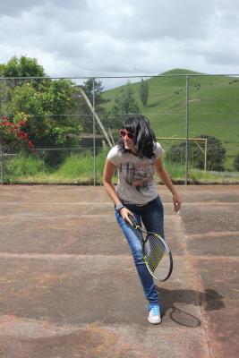 Scarlett mal sportlich