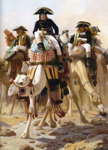 cc) Jean-Léon Gérôme: Bonaparte et son Etat-Major en Egypte, 1863