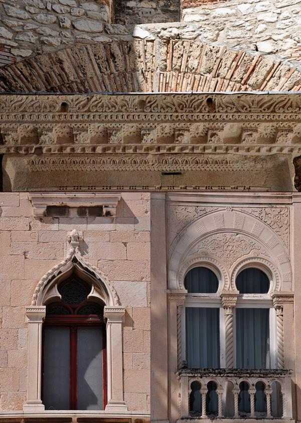 Römische, venezianische und jüdische Architekturelemente in Split