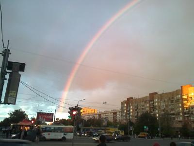 So ein sch&ouml;ner Regenbogen auf dem R&uuml;ckweg vom Ikea...