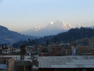Ausblick vom Balkon in Huaraz