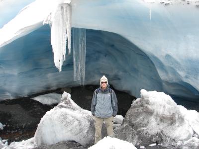 Ich, am Fusse des Gletschers Hatoruri( oder so)