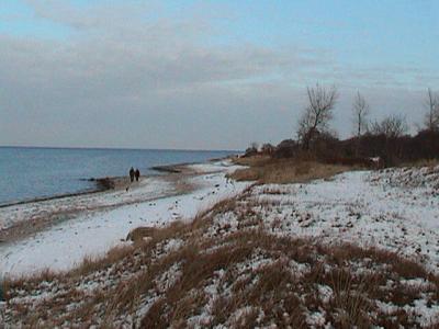 Strand im Winter in Noer