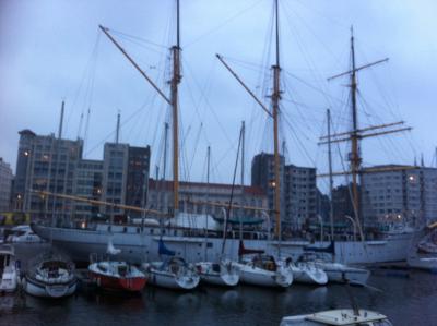 Segelschiff in Oostende