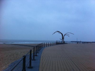 Strand-Promenade in Oostende