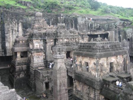 Ein Temple der Ellora Caves Ein Temple der Ellora Caves