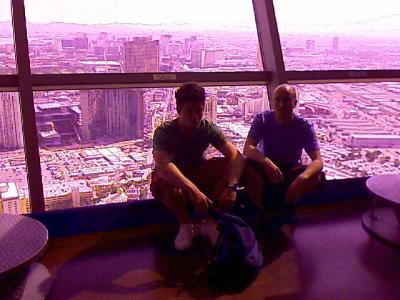 300m &uuml;ber der stadt