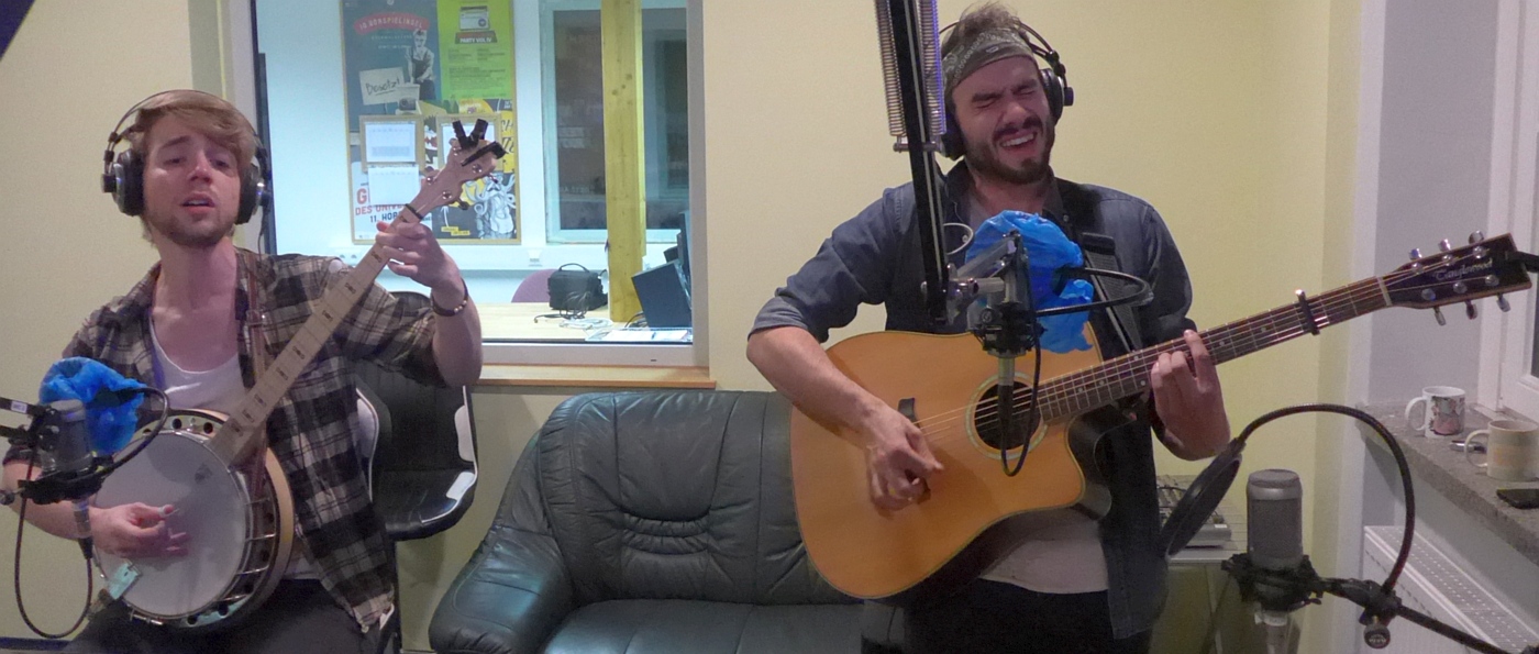 Foto mit Jante im Studio bei Radio T in Chemnitz 2020 Foto mit Jante im Studio bei Radio T in Chemnitz 2020