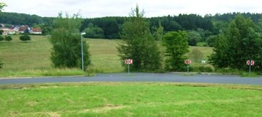 Vorgesehener Anschluss der K 142/3 neu am Ende der Stetzelmannstraße