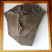 Bronzerelief aus der ehemaligen ev. Kirche in Siershahn