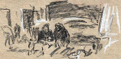 Graphitstift, weißer Stift