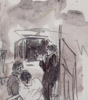 Bleistift, Wasserfarbe