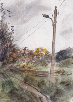 Bleistift, Wasserfarbe