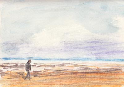 Buntstift, Wasserfarbe