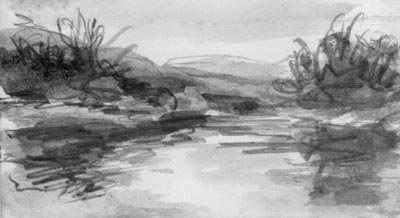 Bleistift, Wasserfarbe