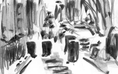 Pinselstift, Graphitstift