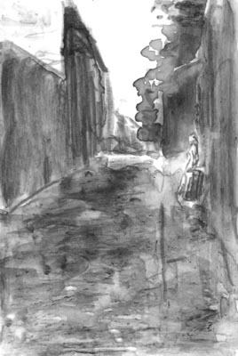 Bleistift, Wasserfarbe