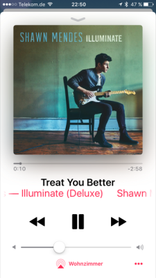 Song &uuml;ber Airplay