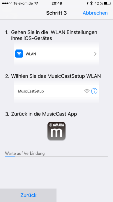 MusicCast App iOS 2