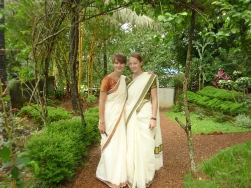 Jani & ich im Onam Sari Jani & ich im Onam Sari