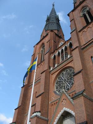 Der Dom von Uppsala, die größte Kirche Skandinaviens