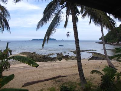 the amazing view from the Veranda of our Bungalow