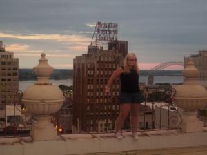 Auf dem Rooftop des Peabody Hotels Auf dem Rooftop des Peabody Hotels