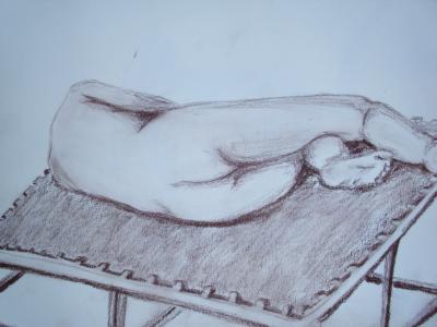 Eins meiner ersten Bilder, dass ich in meiner "Open Model Drawing"-Klasse gezeichnet habe. Eins meiner ersten Bilder, dass ich in meiner "Open Model Drawing"-Klasse gezeichnet habe.