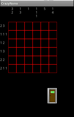 Spielfeld mit T&uuml;r