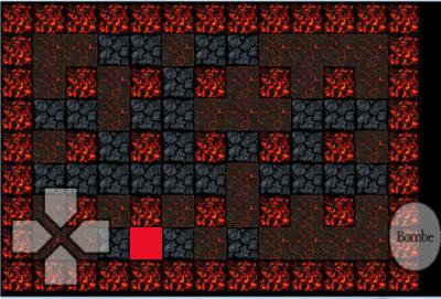 Das neue Spielfeld des Bombermanspieled.
