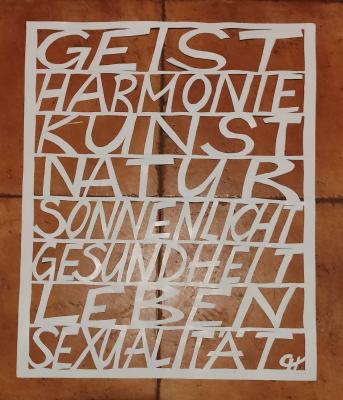 Scherenschnitt ohne Hinterklebungen