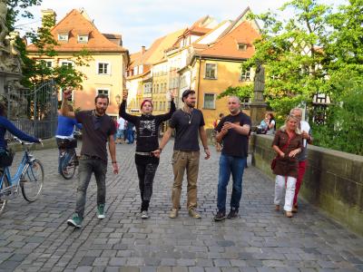 Falko, Ann, Chris and Alf - Historic Center of Bamberg